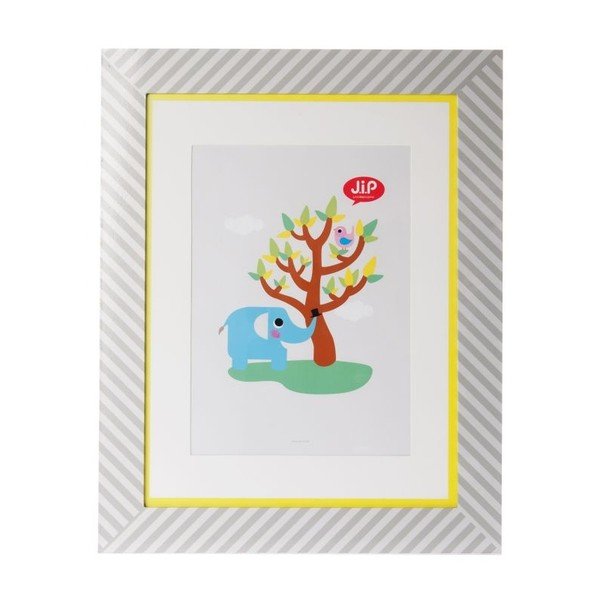 Ramka na zdjęcia z obrazkiem Happy Grey, A3