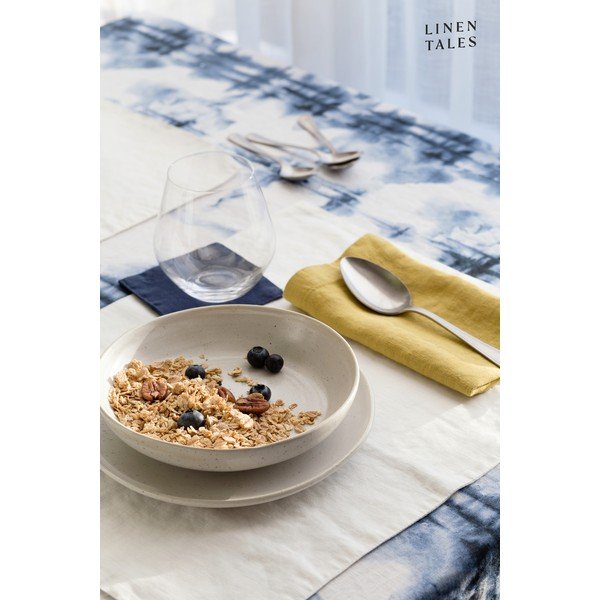 Biała lniana mata stołowa Linen Tales, 35x45 cm-image-1