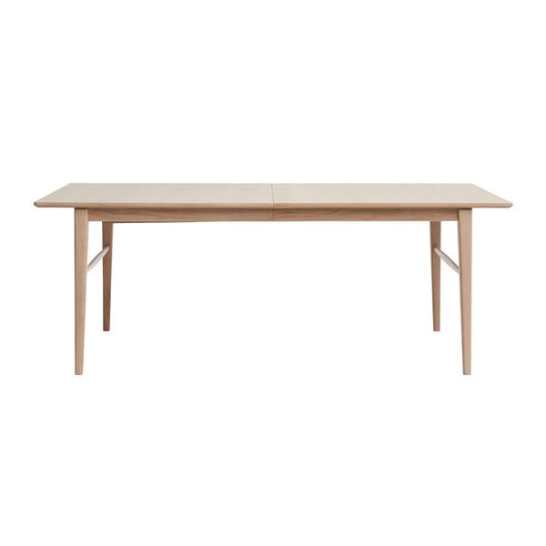 Stół rozkładany z drewna białego dębu Unique Furniture Rocca, 100x205/295 cm