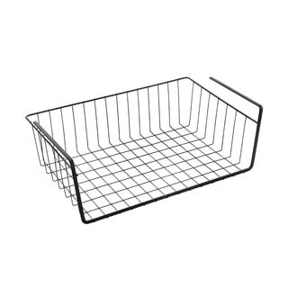 Czarny wiszący koszyk kuchenny Metaltex, dł. 40 cm