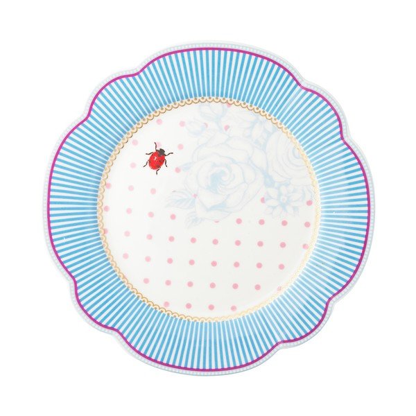 Porcelanowy talerz Stripie Lisbeth Dahl, 19 cm, 4 szt.-image-1