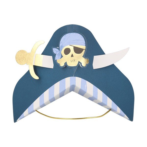 Papierowe czapeczki zestaw 8 szt. Pirate – Meri Meri-image-3