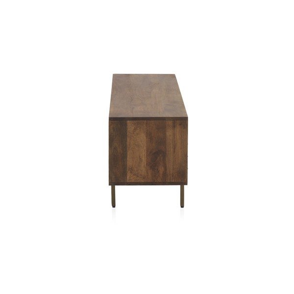 Szafka pod TV z litego drewna mango 140x51 cm Ripple – Geese-image-2