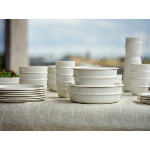 Kremowy porcelanowy talerz deserowy ø 20 cm Eau – Zone-image-4