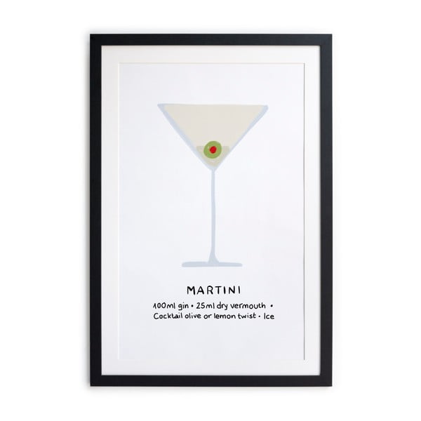 Plakat w ramie Really Nice Things Martini, 40x50 cm