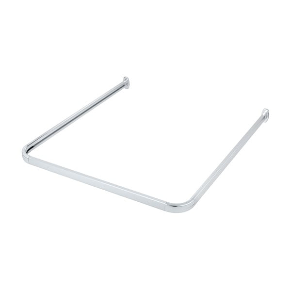 Drążek na zasłonę prysznicową w kolorze srebra z połyskiem Era – Wenko-image-3