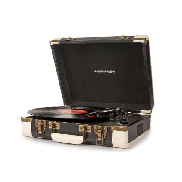 Czarno-beżowy gramofon Crosley Cruiser Deluxe