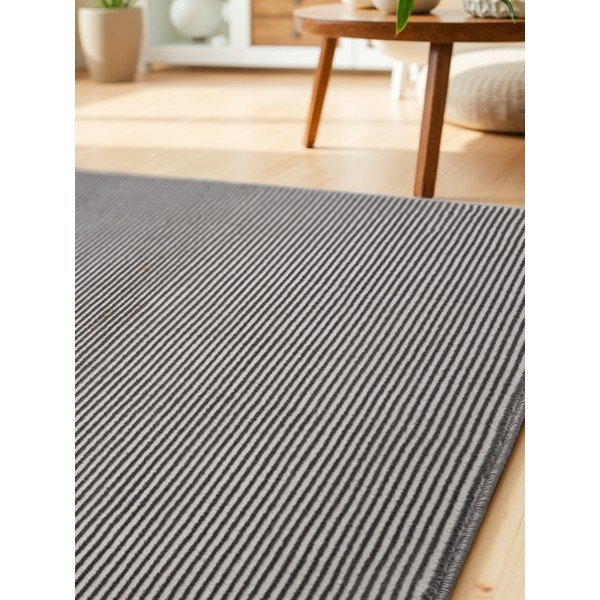 Antracytowo-kremowy chodnik 80x240 cm Perles Dolomite – Elle Decoration-image-3