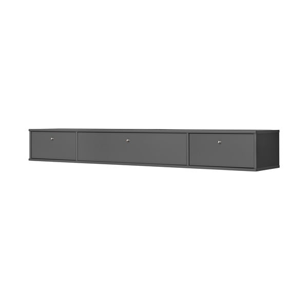 Antracytowa szafka pod TV 176x22 cm Mistral – Hammel Furniture-image-1