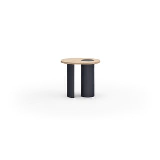 Stolik w dekorze jesionu 60x45 cm Nori – Teulat