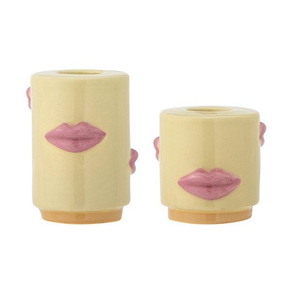 Kamionkowe świeczniki zestaw 2 szt. Sassy – Bloomingville