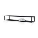 Czarna metalowa wisząca szafka na buty 118x20,5x30,5 cm School – Spinder Design