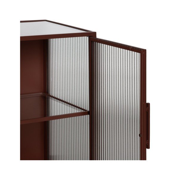 Ceglasta metalowa witryna 120x85 cm Harris – Ixia-image-4