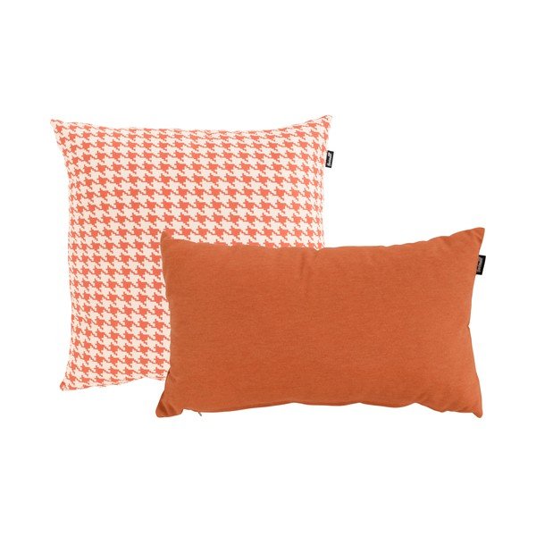 Pomarańczowo-biała poduszka ogrodowa Hartman Poule, 50x50 cm-image-2