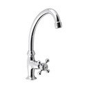 Zawór umywalkowy stojący w kolorze srebra z połyskiem Antea – Sapho