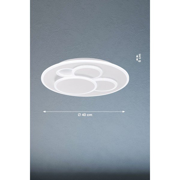 Biała lampa sufitowa LED ze ściemniaczem Dots – Fischer & Honsel-image-2