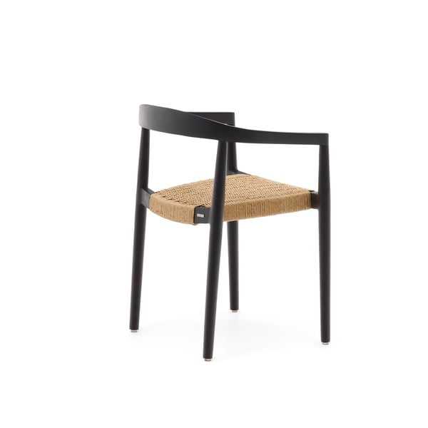 Czarne drewniane krzesła ogrodowe zestaw 4 szt. Ydalia – Kave Home-image-3