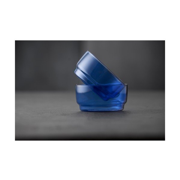 Niebieskie szklane miski zestaw 2 szt. 500 ml Torino – Lyngby Glas-image-4