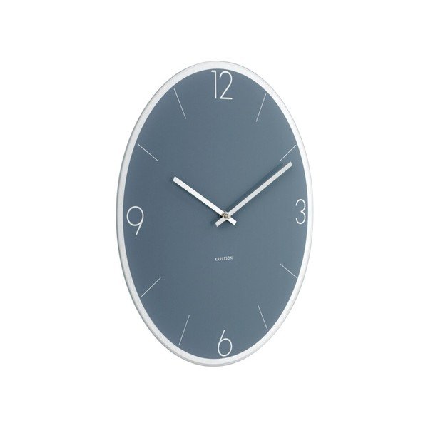Niebieski zegar ścienny Karlsson Elliptical-image-1