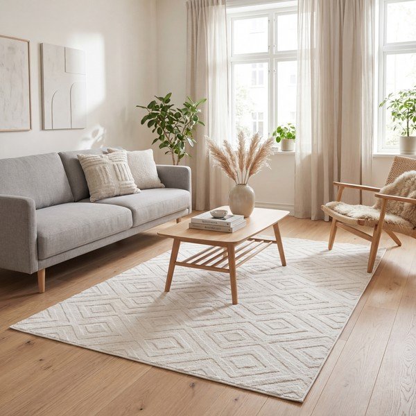 Kremowy dywan 120x170 cm Estilo – Universal-image-1