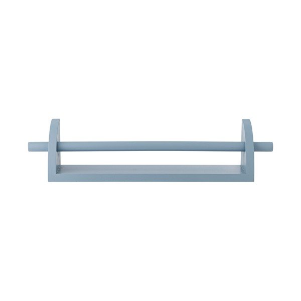 Niebieska półka dziecięca z litego drewna paulowni 60 cm Mingus – Bloomingville Mini-image-3