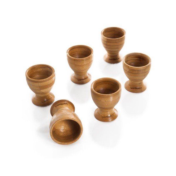 Zestaw 6 kieliszków bambusowych na jajka Bambum Tickle-image-1