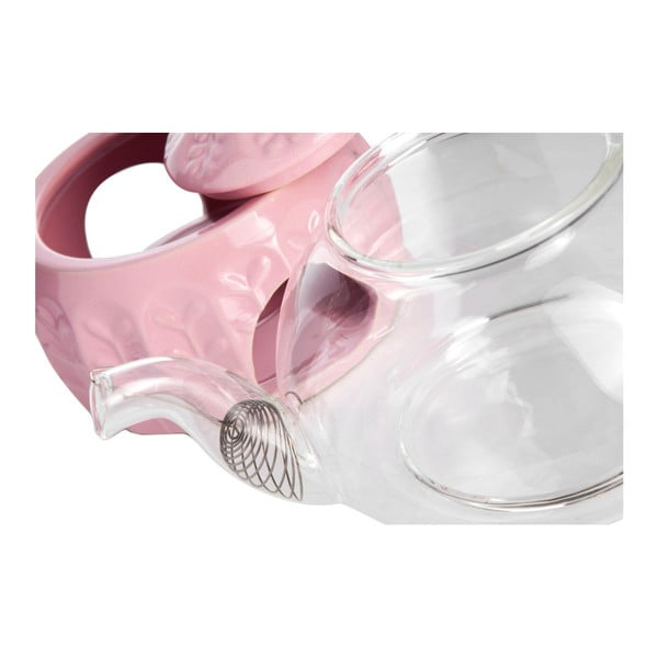 Szklany dzbanek do herbaty z podgrzewaczem Tasev, 600 ml-image-2