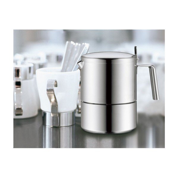 Okrągła kawiarka ze stali nierdzewnej Cromargan® WMF Kult-image-2