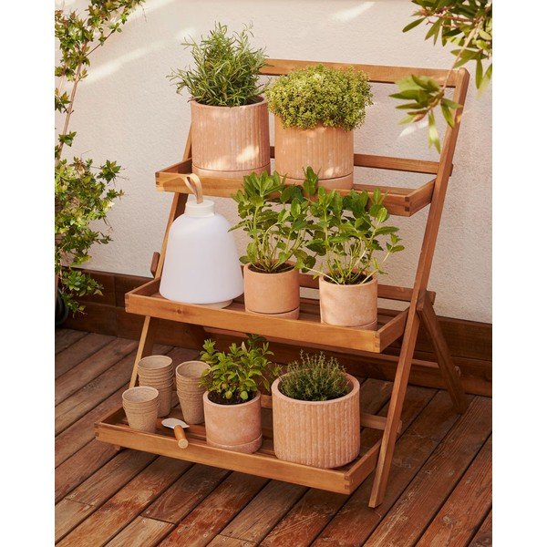 Drewniany kwietnik Victora – Kave Home-image-1