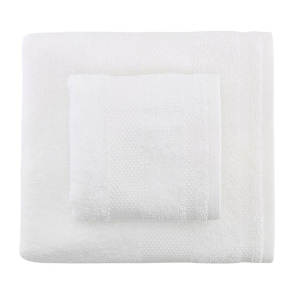 Zestaw 2 białych ręczników Clio