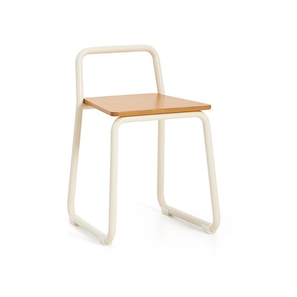 Beżowe metalowe krzesło dziecięce Tinn – Kave Home