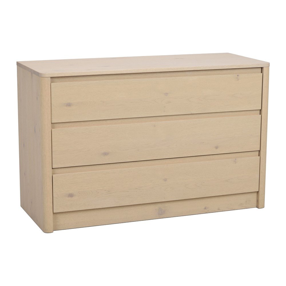 Komoda w dekorze dębu w jasnym naturalnym kolorze 110x70x45 cm Melstone – Rowico