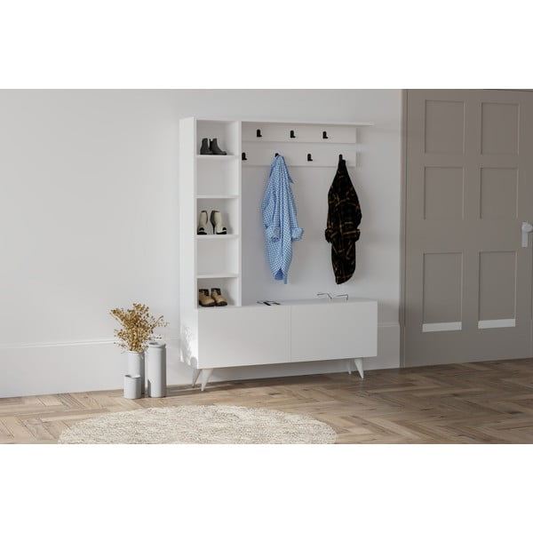 Biały zestaw do przedpokoju Bahar – Kalune Design-image-2