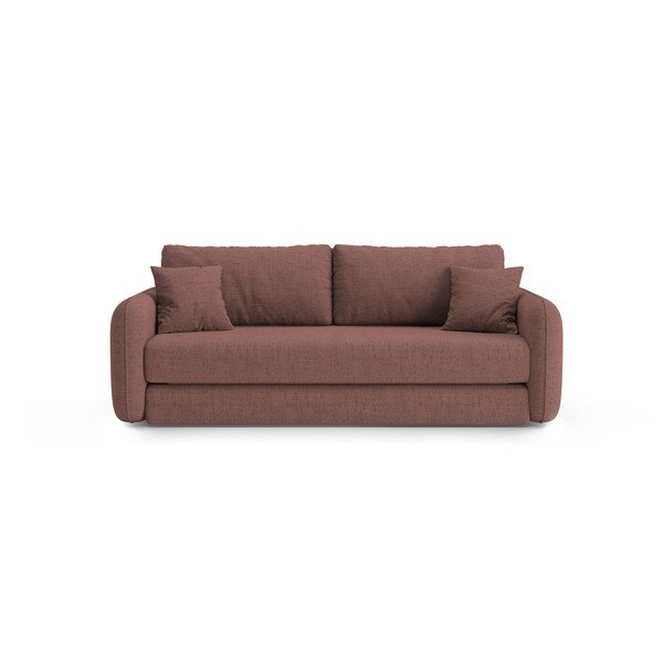 Ciemnoróżowa rozkładana sofa 225 cm – Micadoni 