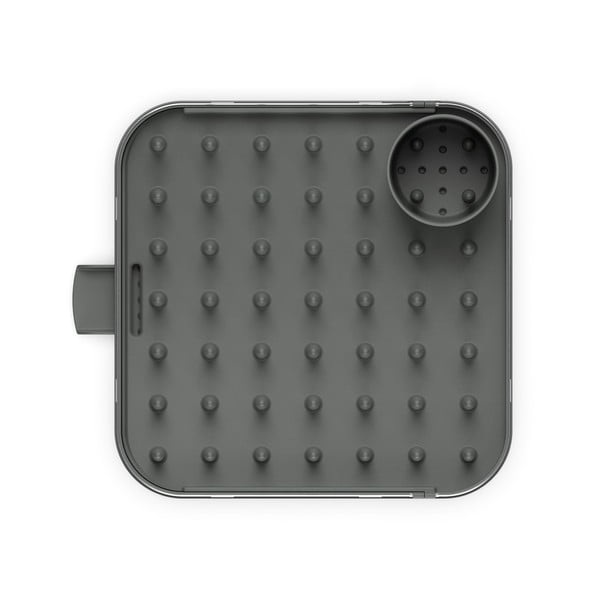 Szary regulowany ociekacz ze stali nierdzewnej 35x39 cm Duo – Joseph Joseph-image-4