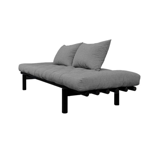 Sofa z jasnoszarym pokryciem Karup Design Pace Black/Granite Grey-image-3