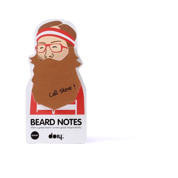 3 zestawy karteczek samoprzylepnych Beard Notes-image-4