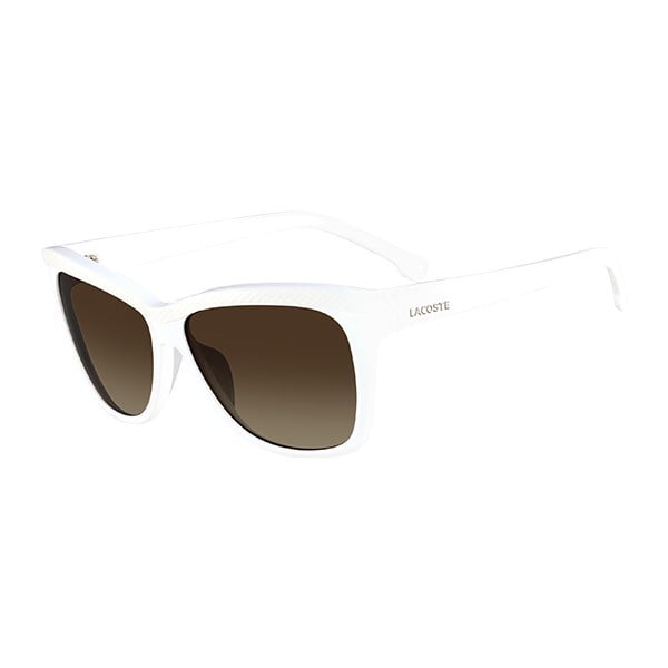 Damskie okulary przeciwsłoneczne Lacoste L697 White