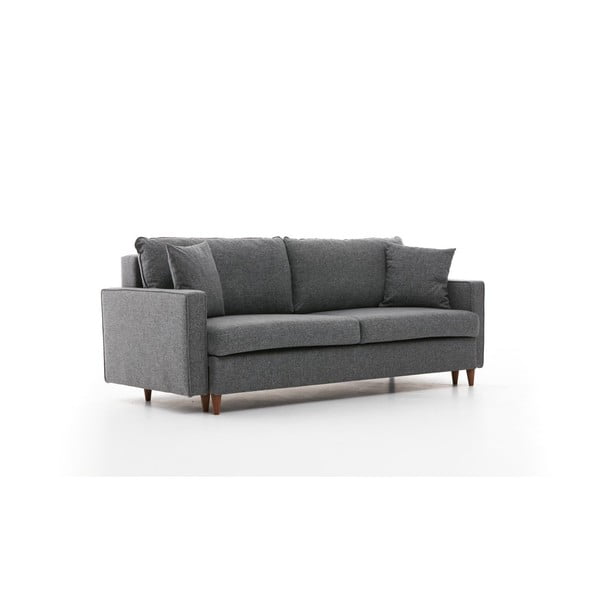Ciemnoszara rozkładana sofa 210 cm Eva – Balcab Home-image-2