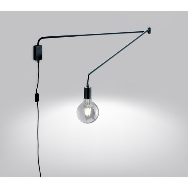 Kinkiet z elastyczną konstrukcją do kontaktu w kolorze matowej czerni Line – Trio-image-1