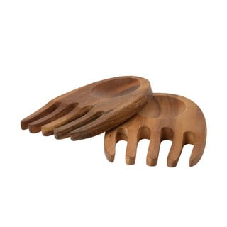Małe sztućce sałatkowe z drewna akacjowego T&G Woodware Tuscany