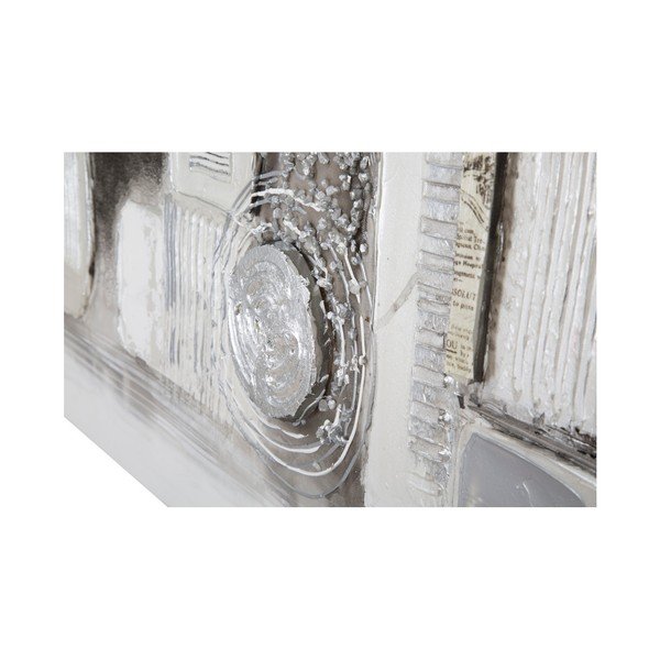 Ręcznie malowany obraz Mauro Ferretti Dipinto Su Tela Silver Stroke, 150x50 cm-image-4