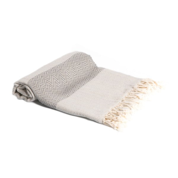 Ręcznik hammam z ręcznie tkanej bawełny ZFK Hermod, 180x95 cm