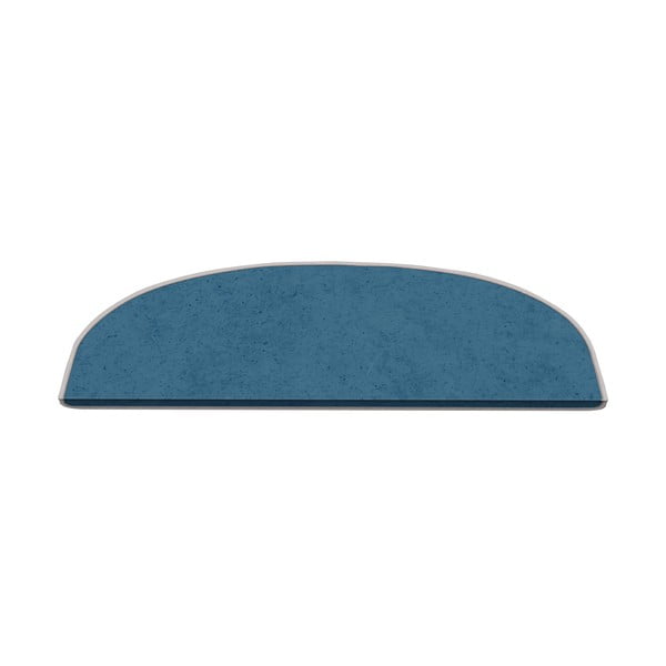 Niebieskie dywaniki na schody zestaw 16 szt. 20x65 cm Plain Color – Vitaus