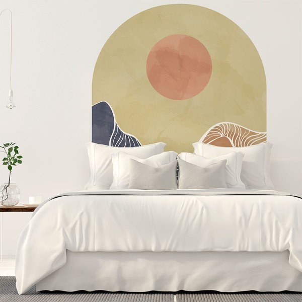 Naklejka na ścianę 120x140 cm Abstract Rising Sun Arch – Ambiance-image-4