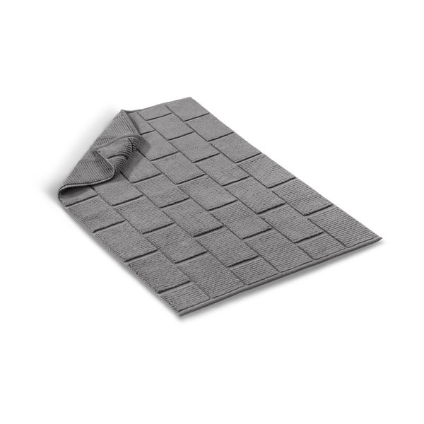 Szary bawełniany dywanik łazienkowy Foutastic Tile, 50x80 cm