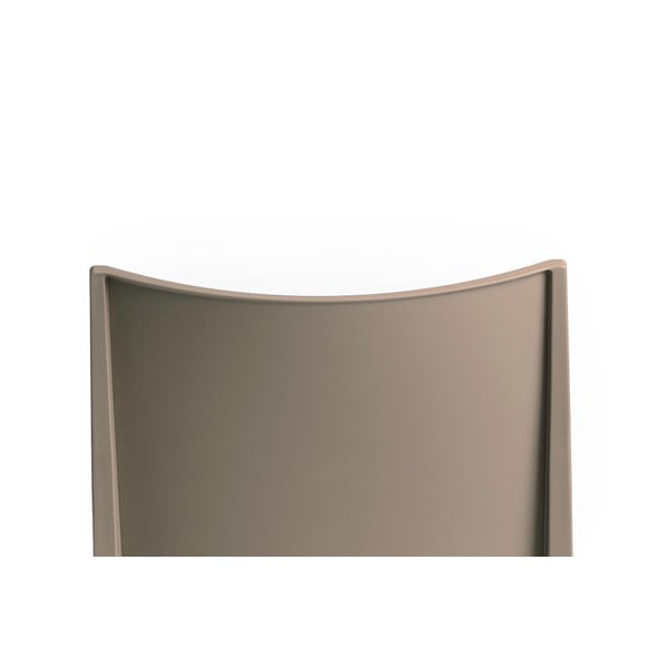 Jasnobrązowe plastikowe krzesło ogrodowe Mosk – Rojaplast-image-4