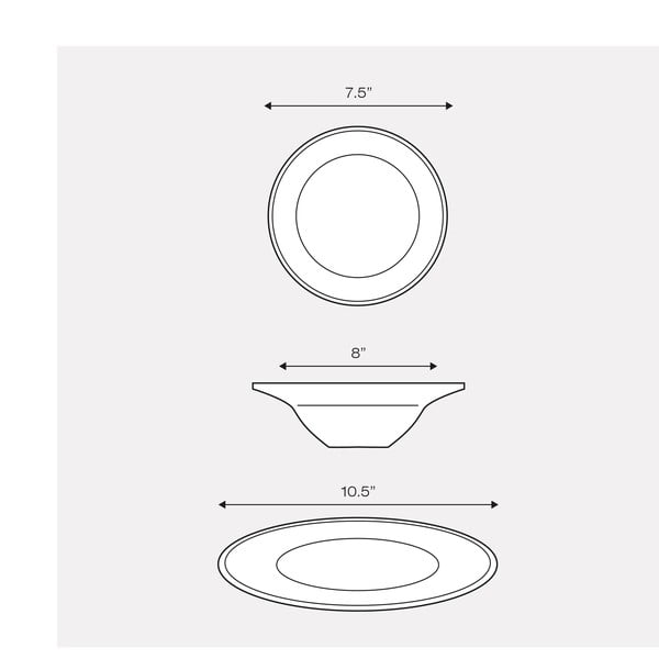 12-częściowy komplet naczyń porcelanowych Sabichi Day to Day-image-1