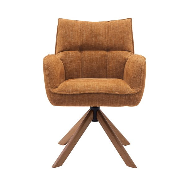 Pomarańczowe tapicerowane fotele jadalniane zestaw 2 szt. Marilla – Unique Furniture-image-1