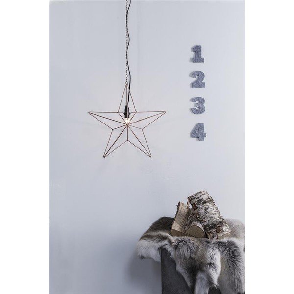 Dekoracja świetlna w kolorze miedzi Markslöjd Tjusa, ø 42 cm-image-1
